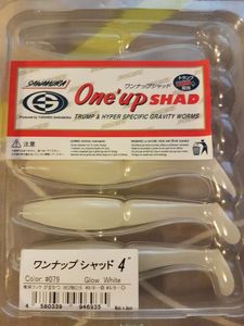 ONE UP SHAD GLOW WHITE