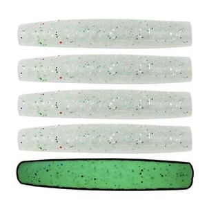 YUCONG-STICK WORM FLOATING 6.5CM 4GR WHITE TRANSLUCID UV