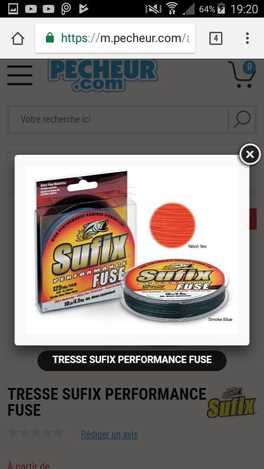 TRESSE SUFIX PERFORMANCE FUSE