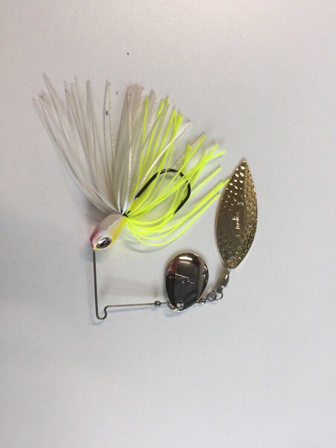 LEURRE SPINNERBAIT FS DOUBLE WILLOW BLANC CHARTREUSE - 8,8 GR