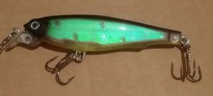 3DS MINNOW 7CM FLOTTANT TRANSPARENT VERT ET NOIR