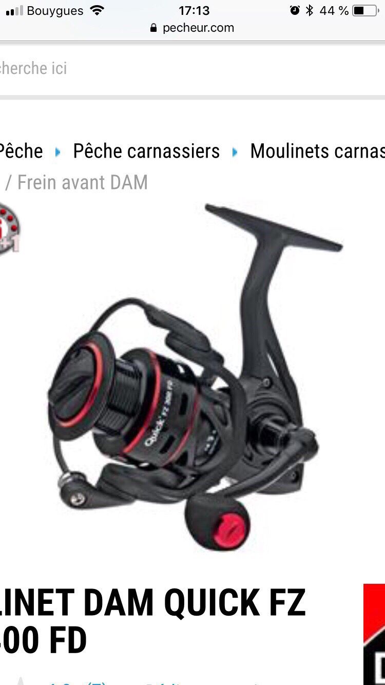 MOULINET CARNASSIER/MER DAM QUICK FZ100 FD MOULINET CARNASSIER/MER DAM QUICK FZ100 FD