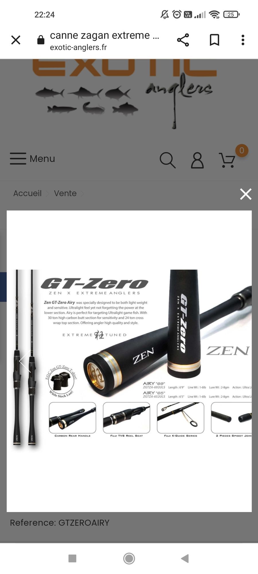 EXTREME ANGLERS GT ZERO AIRY