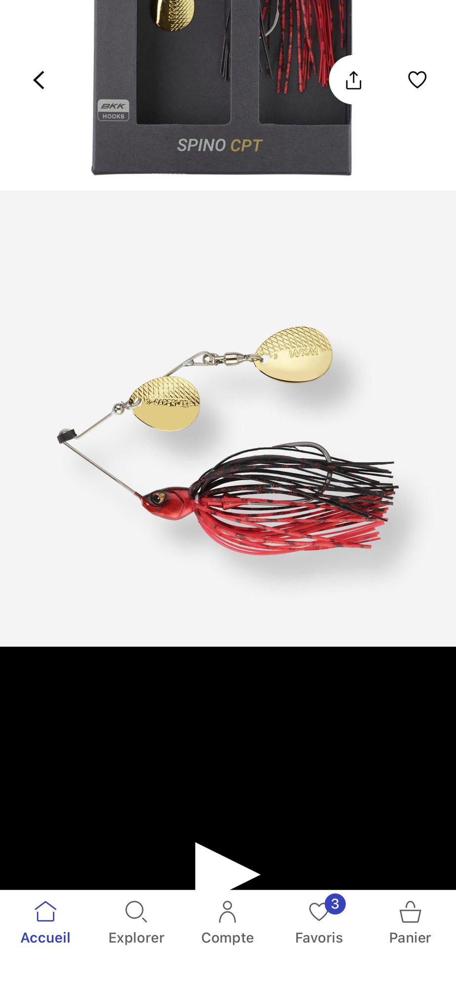 SPINNERBAIT ROUGE