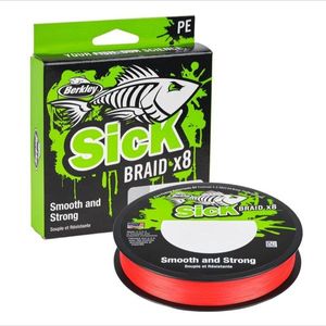 BERKLEY SICK BRAID-RED 
