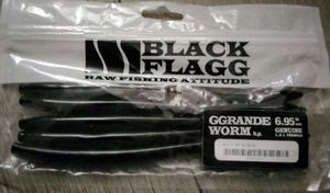 GGRANDE WORM 6.95" #013 BF BLACK