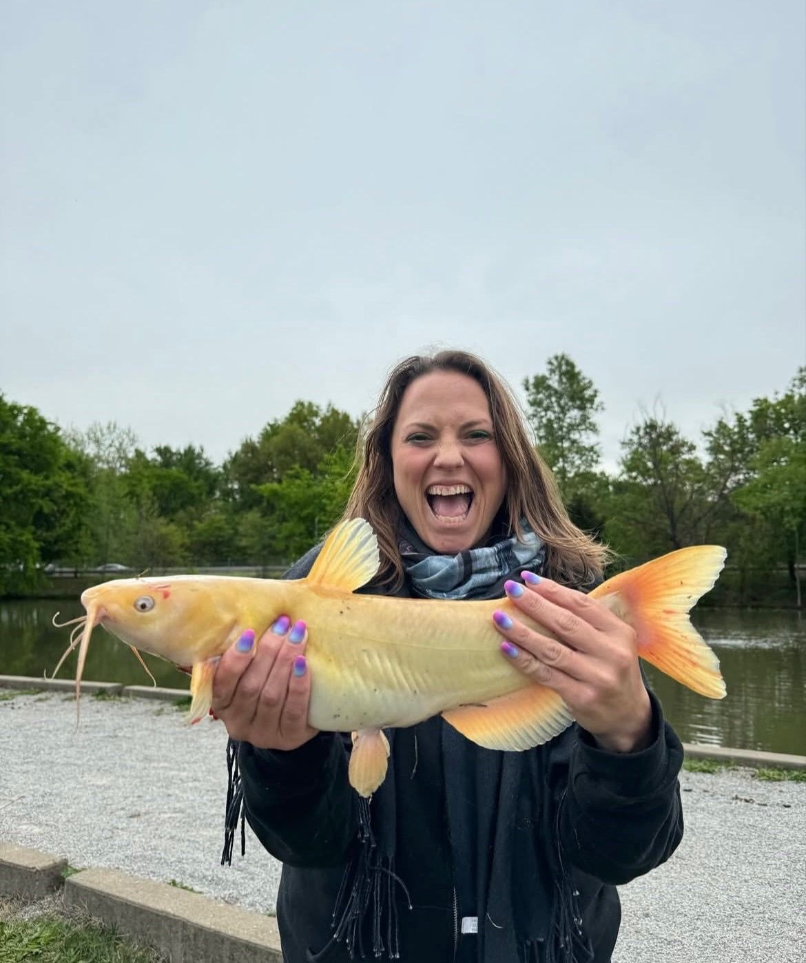 Last White Catfish caught