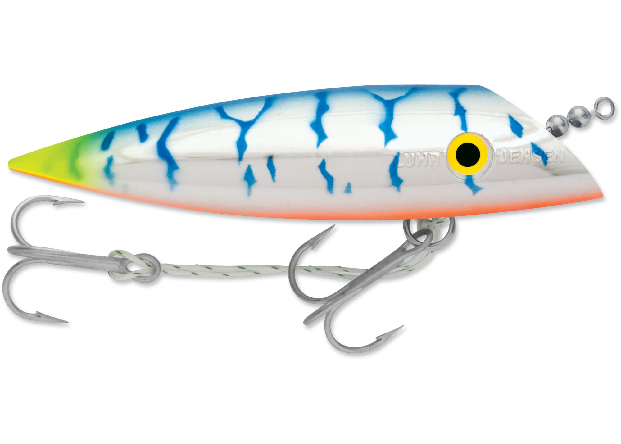 Vintage Luhr Jensen #5003 J-Plug Fishing Lure Size 3 White New in