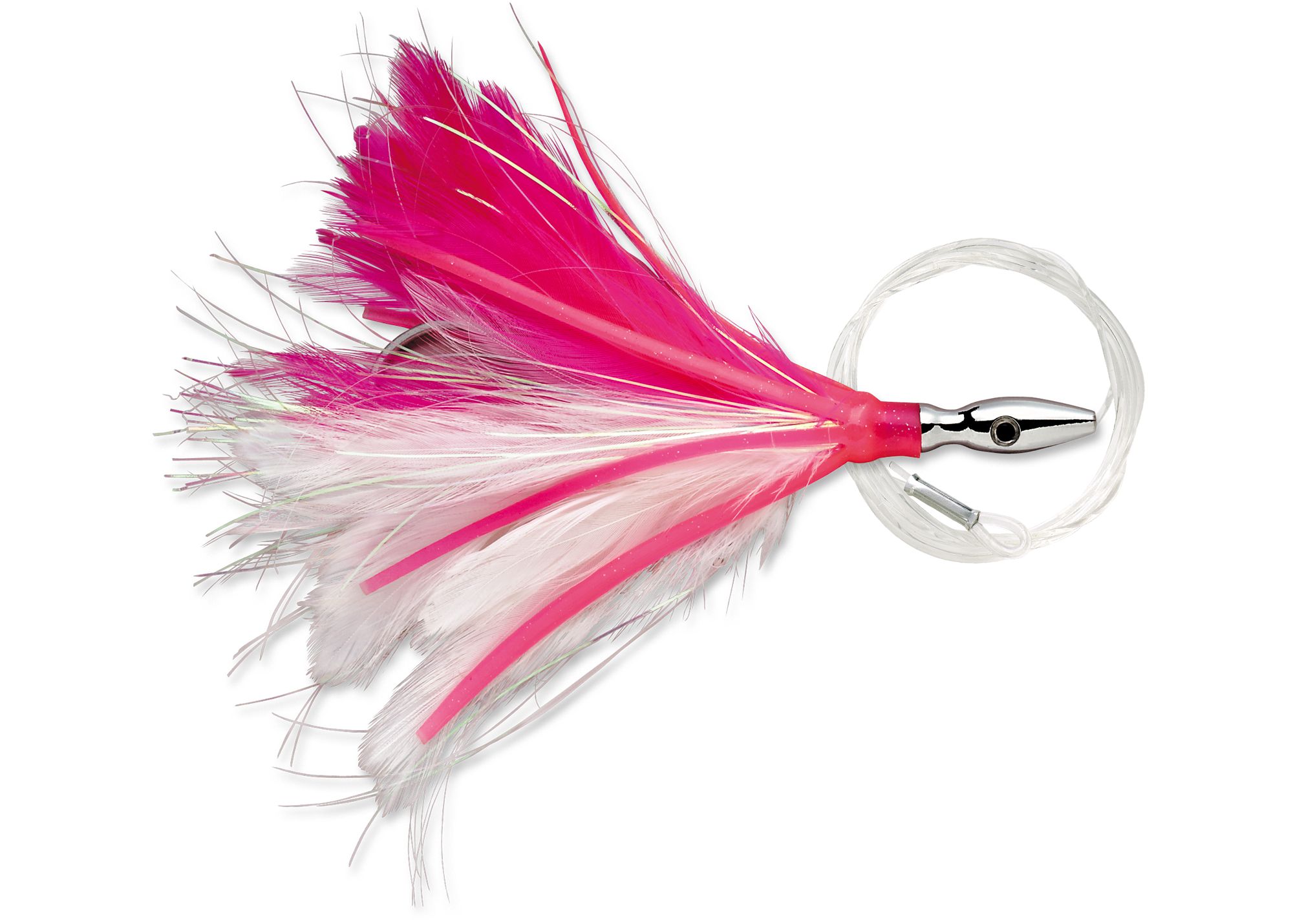 FLASH FEATHER RIGGED FFR04 PINK/WHITE