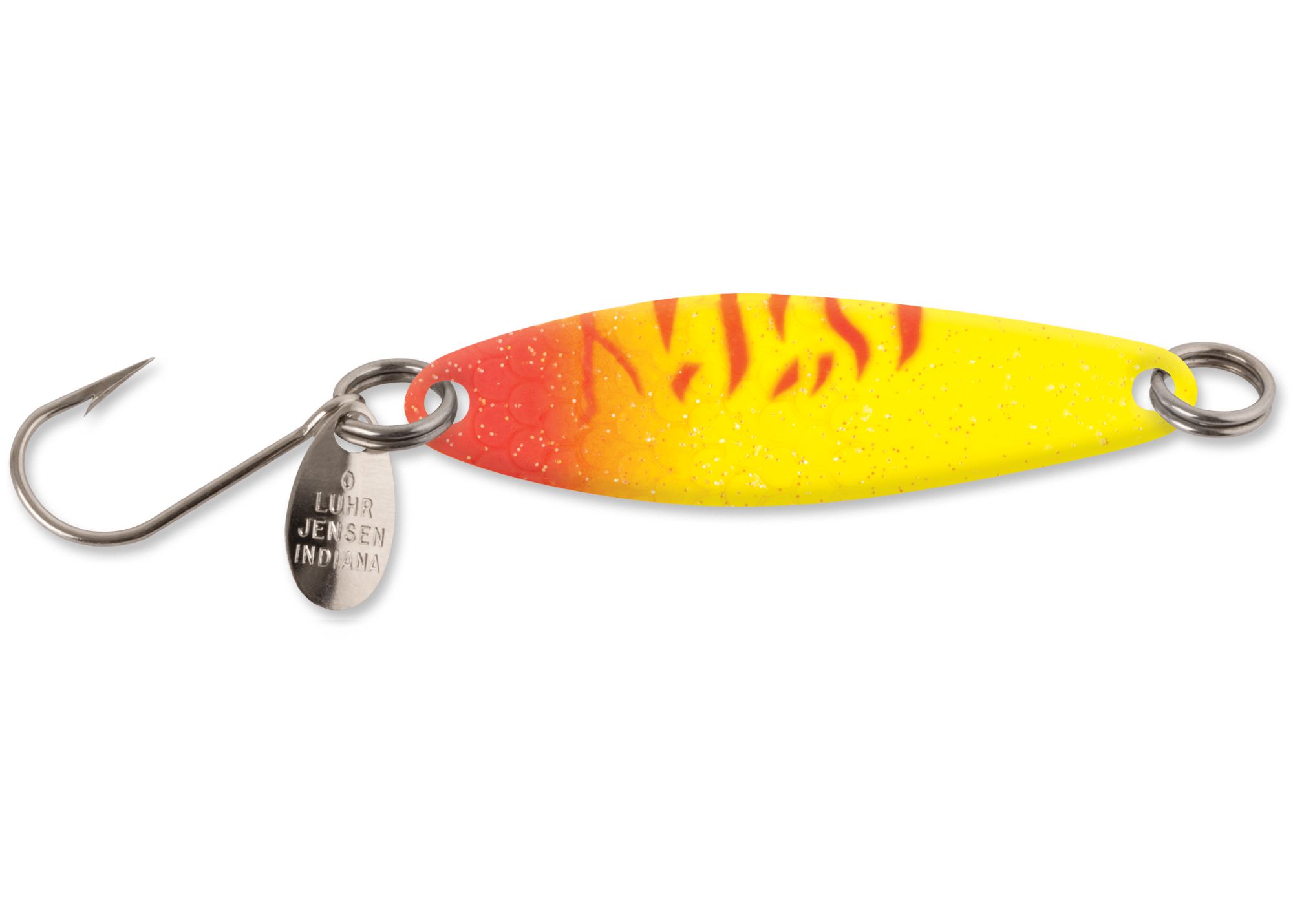 NEEDLEFISH 1051-002 CHARTREUSE/FIRE RED T&T/CRYSTAL