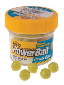 POWERBAIT SPARKLE POWER EGGS / DOUGH EGGS CHARTREUSE