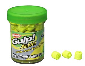 GULP! ALIVE TROUT PELLET 9 CM GARLIC-CHARTREUSE