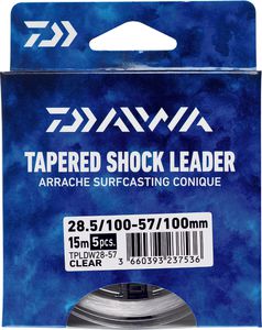 ARRACHE SURF TAPER LEADER 15M X 5 0,26 / 0,57 TRANSLUCIDE 15M