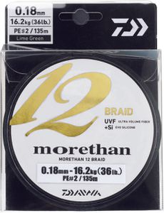 MORETHAN 12 BRAID 12/100 135 M CHARTREUSE