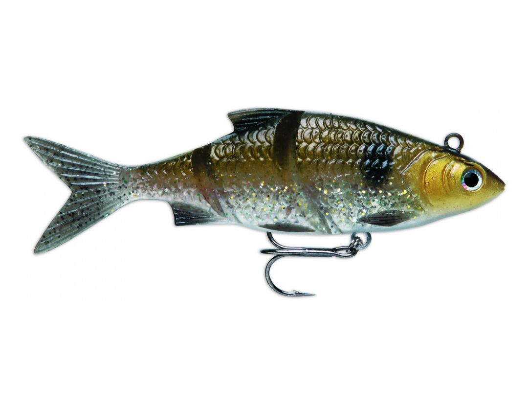 LIVE KICKIN’ SHAD LKSD06 GOLD SHINER