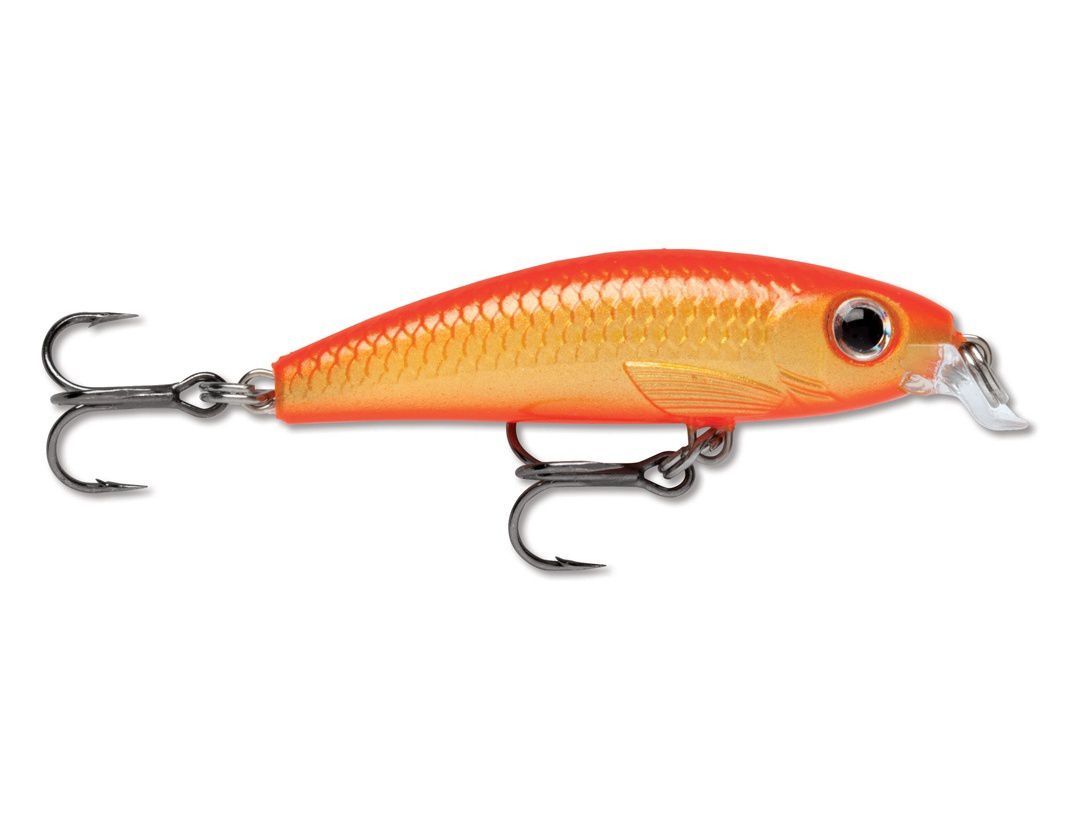 ULTRA LIGHT MINNOW ULM04 GOLD FLUORESCENT RED