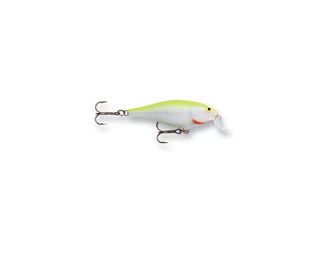 SHALLOW SHAD RAP SSR05 SILVER FLUORESCENT CHARTREUSE