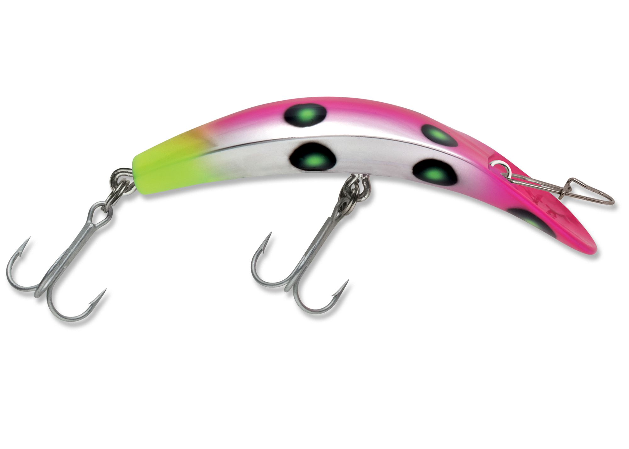 KWIKFISH XTREME (RATTLE) 5414-16X FLUORESCENT PINK/CHARTREUSE UV