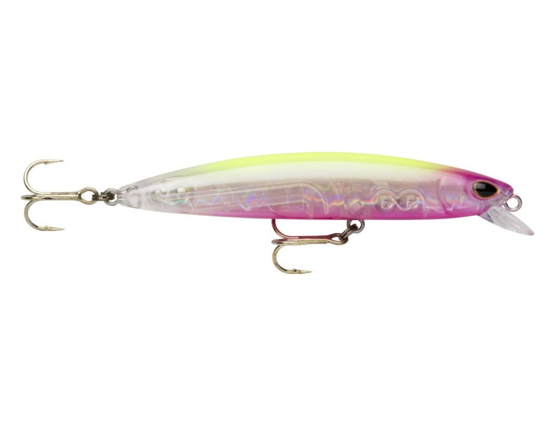 SO-RUN MINNOW SRM95F CLEAR PINK HEAD CHARTREUSE SO-RUN MINNOW SRM95F CLEAR PINK HEAD CHARTREUSE