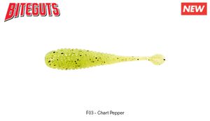 KEM KEM SHAD 2.3" F03 - CHARTREUSE PEPPER