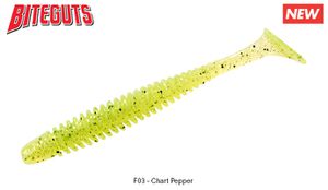 NINJA SHAD 3" F03 - CHARTREUSE PEPPER