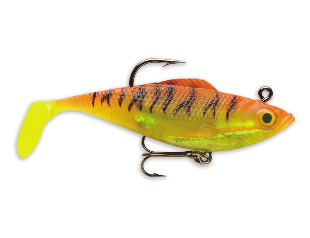 WILDEYE RIPPIN’ SWIM SHAD WRSS02 GOLD FLUORESCENT RED