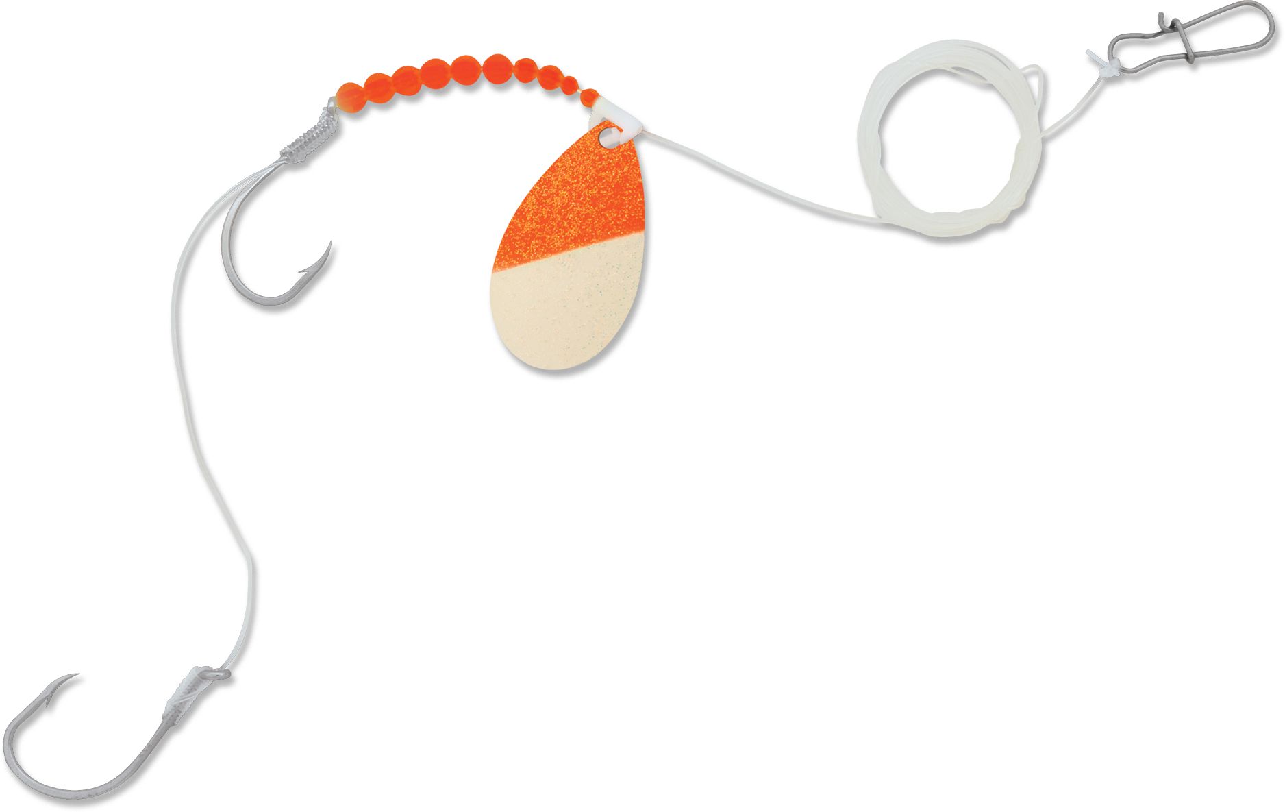 ERIC'S PRAWN RIG 2291-006 CREAMSICLE/RED BEADS