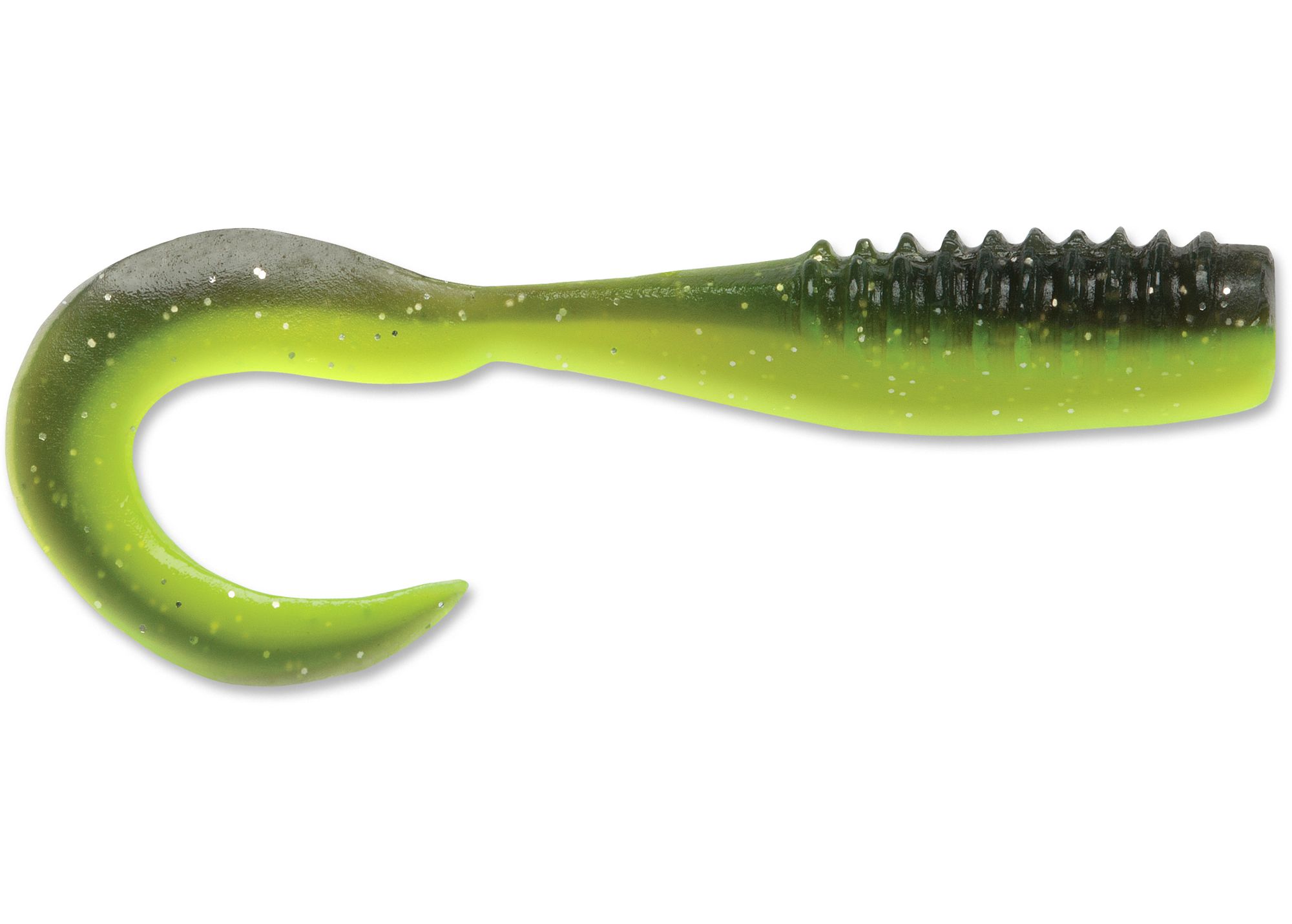 CURL TAIL MINNOW TXCTM15 BLACK CHARTREUSE