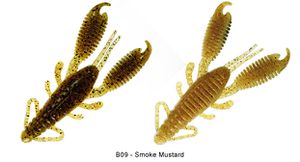 RING CRAW 3" B09 - SMOKE MUSTARD