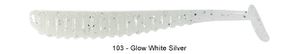 AJI RINGER SHAD 1.5" 103 - GLOW WHITE SILVER