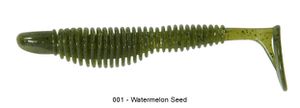 FAT BUBBLING SHAD 4" 001 - WATERMELON SEED