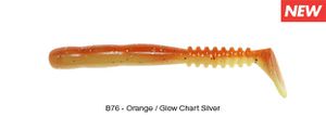 ROCKVIBE SHAD 2" B76 - ORANGE GLOW CHART SILVER