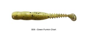 ROCKVIBE SHAD 2" B08 - GREEN PUMPKIN CHARTREUSE