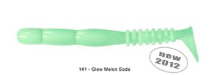 FAT ROCKVIBE SHAD 4" EXTRA SOFT 141 - GLOW MELON SODA