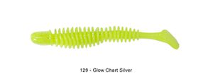 BUBBLING SHAD 3" 129 - GLOW CHARTREUSE SILVER