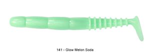 FAT ROCKVIBE SHAD 5" EXTRA SOFT 141 - GLOW MELON SODA