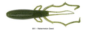 FALLING SHRIMP 4" 001 - WATERMELON SEED FALLING SHRIMP 4" 001 - WATERMELON SEED