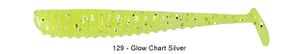 AJI RINGER SHAD 1.5" 129 - GLOW CHARTREUSE SILVER