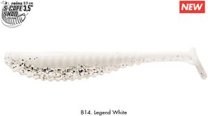 S-CAPE SHAD 3,5" B14 - LEGEND WHITE