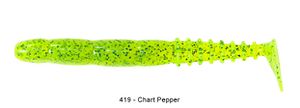 FAT ROCKVIBE SHAD 5" 419 - CHARTREUSE PEPPER