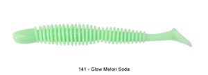 BUBBLING SHAD 4" 141 - GLOW MELON SODA