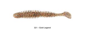 BUBBLING SHAD 3" 321 - GOLD LEGEND