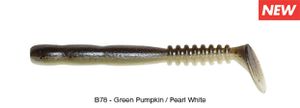 ROCKVIBE SHAD 3" B78 - GREEN PUMPKIN PEARL WHITE ROCKVIBE SHAD 3" B78 - GREEN PUMPKIN PEARL WHITE