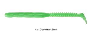 ROCKVIBE SHAD 4" 141 - GLOW MELON SODA