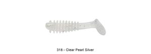 MINI BUBBLING SHAD 2" 318 - PEARL SILVER