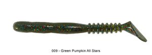 ROCKVIBE SHAD 3" 009 - GREEN PUMPKIN ALL STARS