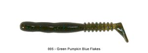 ROCKVIBE SHAD 2" 005 - GREEN PUMPKIN BLUE FLAKES