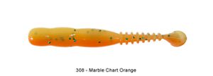 ROCKVIBE SHAD 2" 308 - MARBLE CHART ORANGE