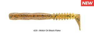 ROCKVIBE SHAD 3" 429 - MOTOR OIL PEPPER