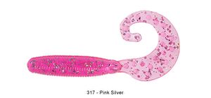 FAT G-TAIL GRUB MINI 2" 317 - PINK SILVER